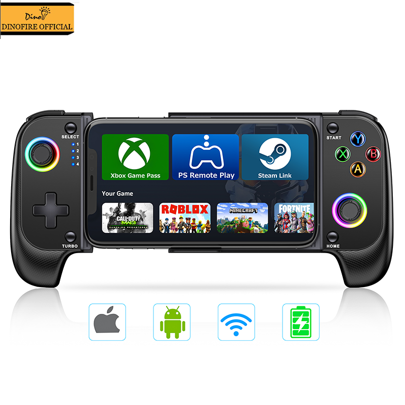 Gaming Trigger Phone - iPhone 용 DinoFire 핸드폰 게임 패드