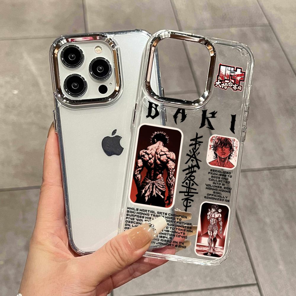 Phone Case Clear - 멋진 B-Baki HanmaS 폰 케이스 아이폰