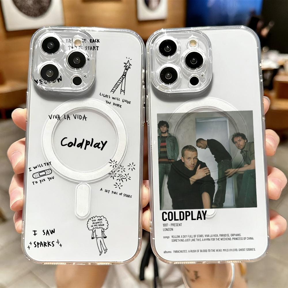 Phone Case Clear - C-Coldplay 래퍼 쿨 폰 케이스 아이폰
