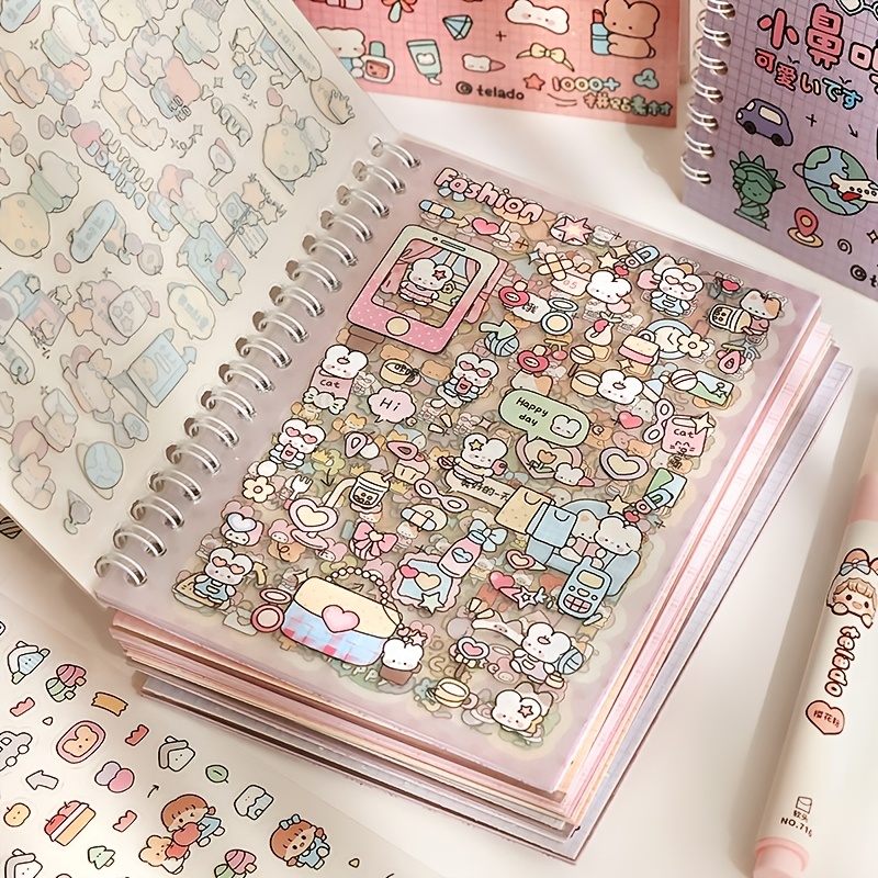 Phone Accessories Clipart - 귀여운 만화 장식 스티커, 얇은 클립형