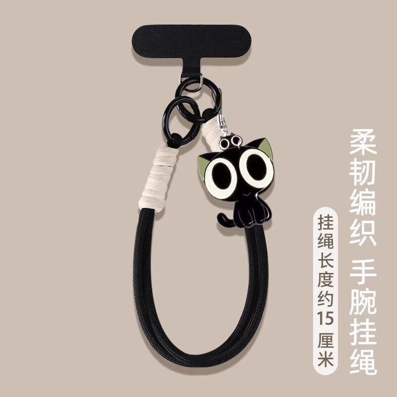 Phone Accessories In China - 세련된 검은색 고양이 테마의 도난 방지