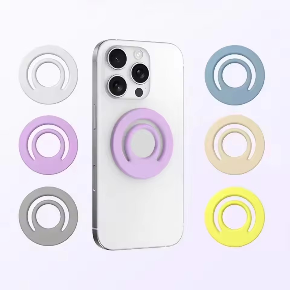 Phone Accessories Website - 자석 실리콘 스탠드 핑거 링 차량용