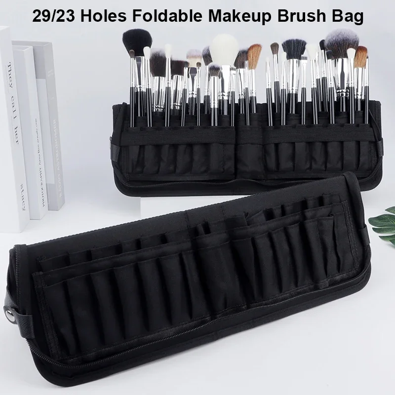 Phone Accessories For Travel - 29/23 구멍 접이식 메이크업 브러쉬 가방
