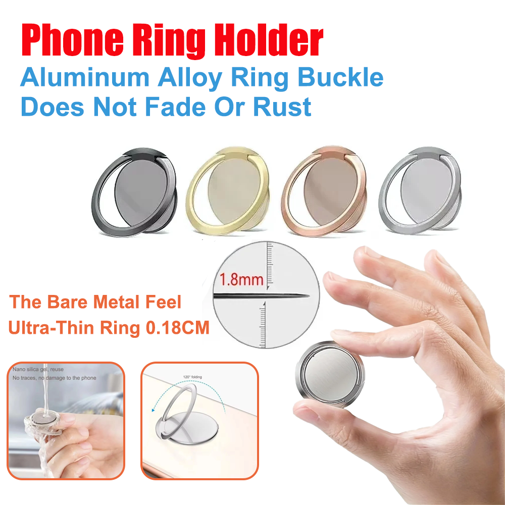 Phone Accessories Website - 초박형 메탈 링 홀더 스탠드 폰용