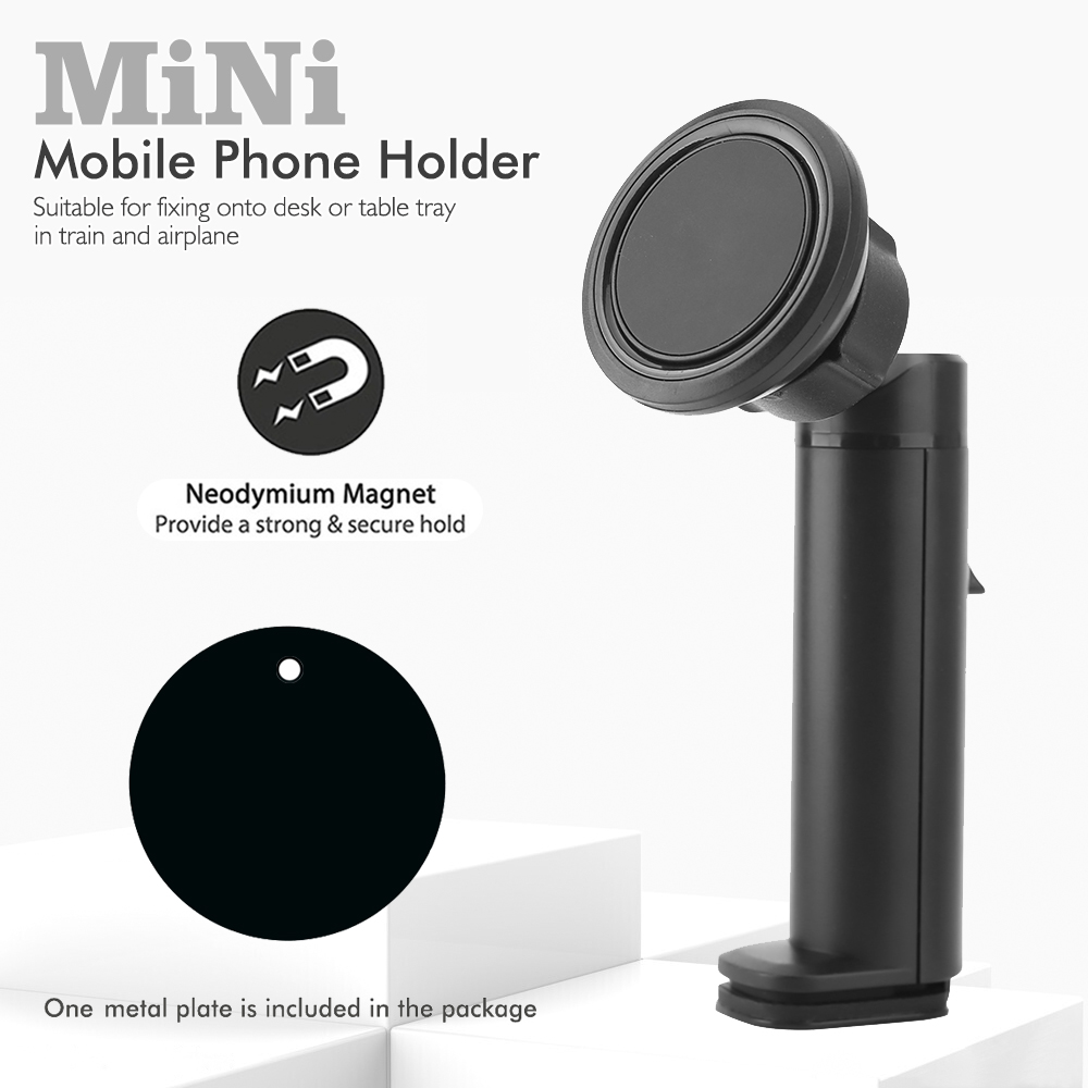 Phone Accessories For Travel - 미니 자석식 데스크탑 휴대폰 거치대, 360도