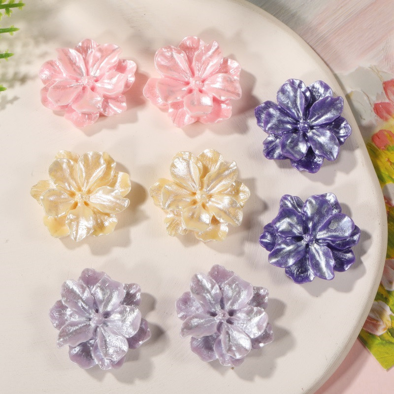 WFFNNKC 10Pcs 반짝 이는 진주 꽃 수지 매력 - Phone Accessories Clipart 리뷰 및 가격