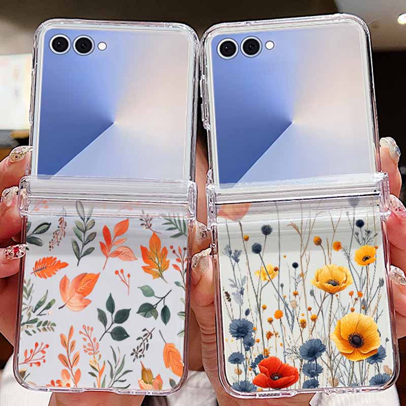 가을 단풍잎 패턴 폰 케이스 삼성 갤럭시 Z 플립 7  - Phone Case Clear 리뷰 및 가격