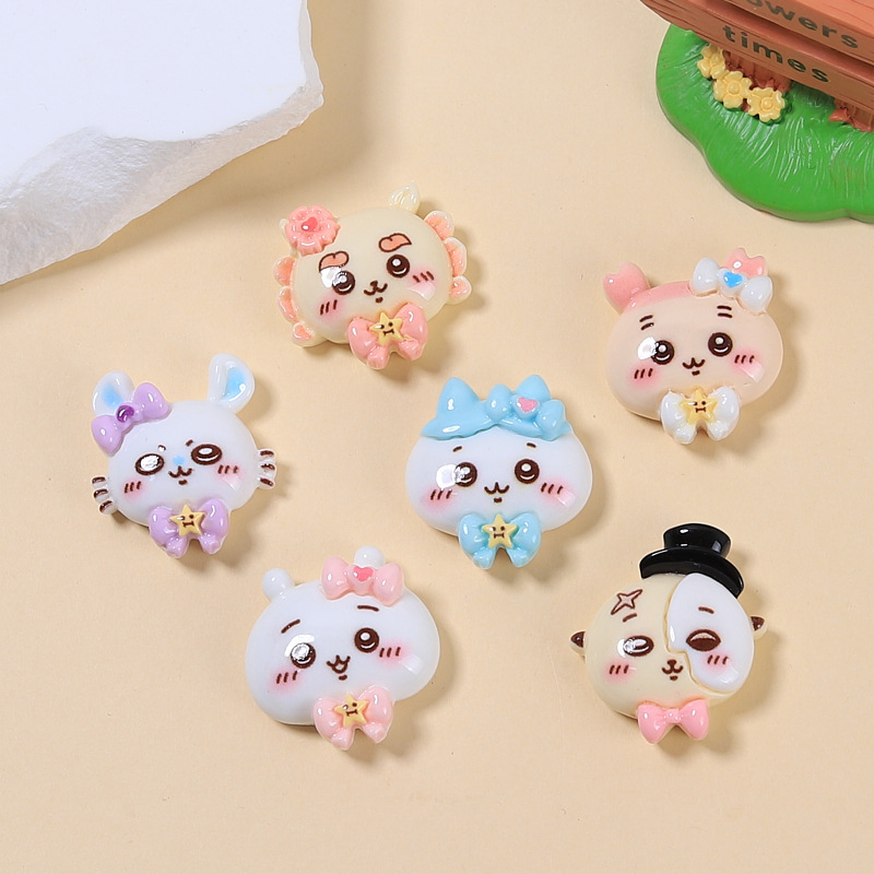 100개 치이카와 DIY 아트 참 3D 레진 귀여운 핸 - Phone Accessories Clipart 리뷰 및 가격