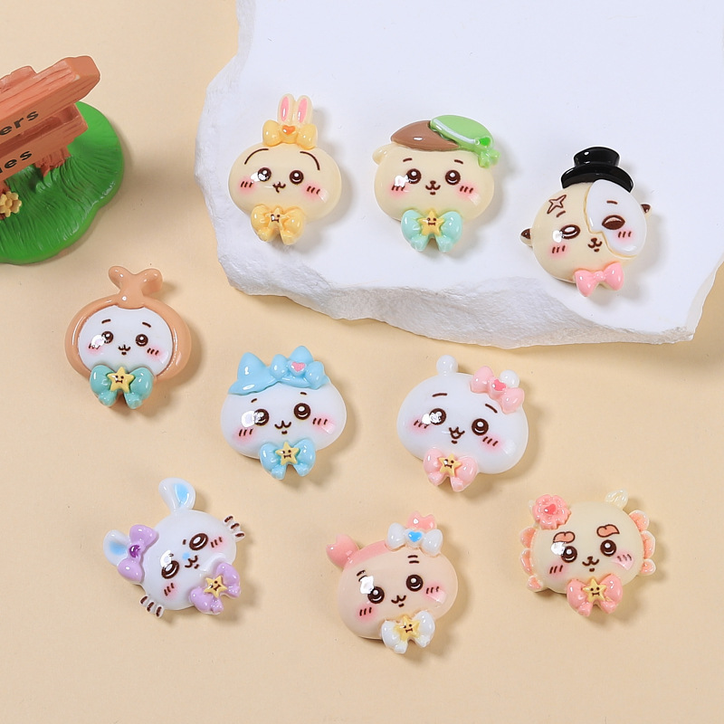 100개 치이카와 DIY 아트 참 3D 레진 귀여운 핸 - Phone Accessories Clipart 리뷰 및 가격