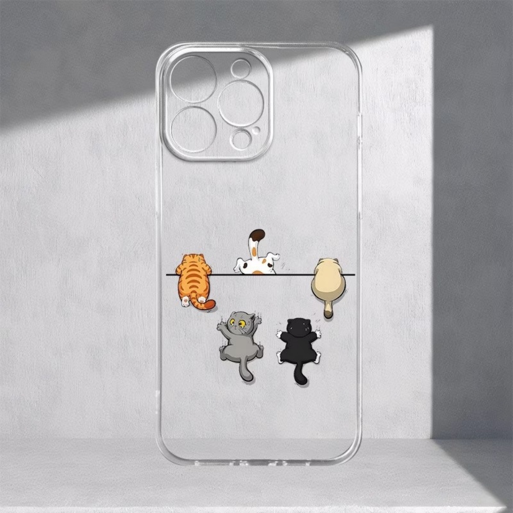 귀여운 고양이 패턴 5종 아이폰 11 12 13 14  - Phone Case Clear 리뷰 및 가격