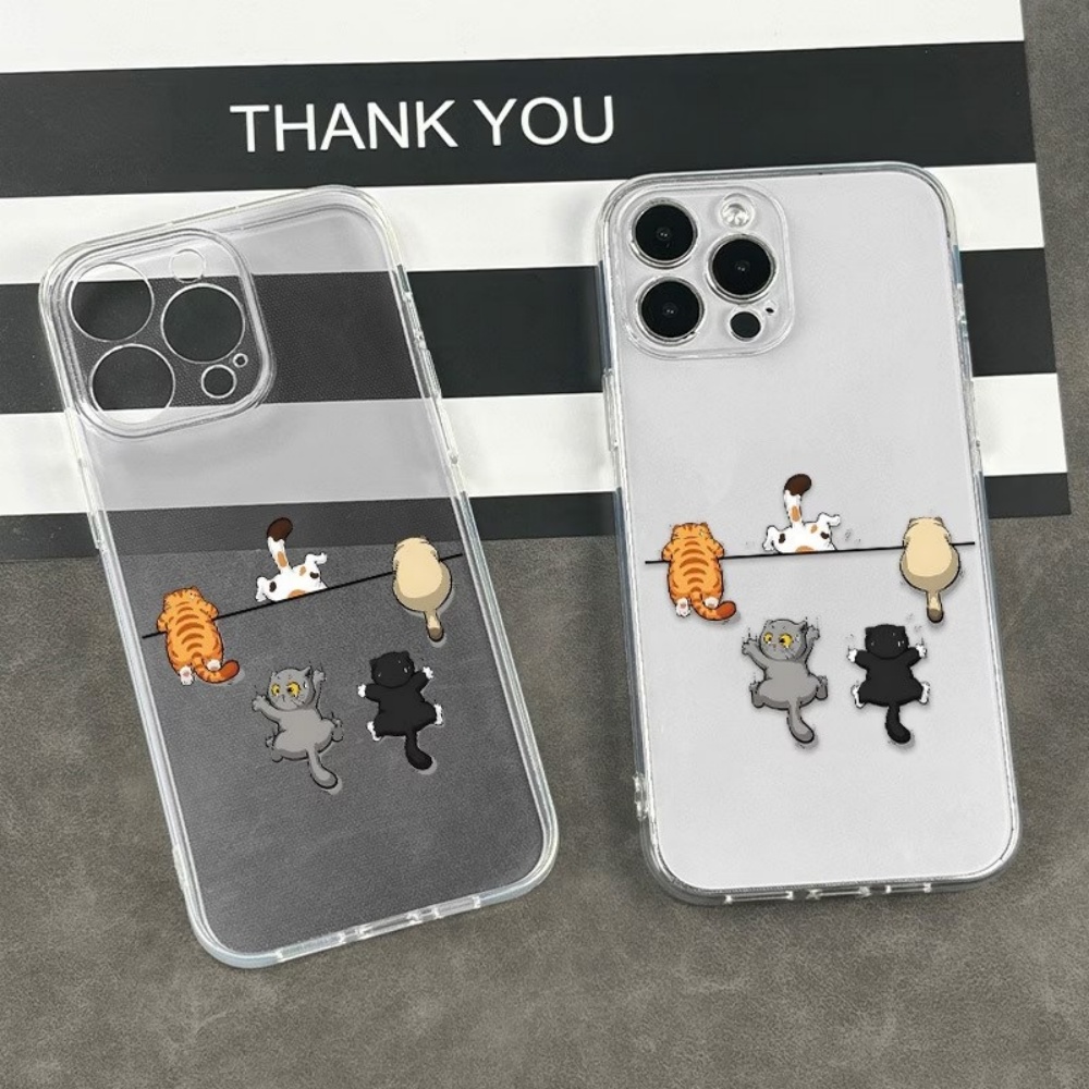 귀여운 고양이 패턴 5종 아이폰 11 12 13 14  - Phone Case Clear 리뷰 및 가격