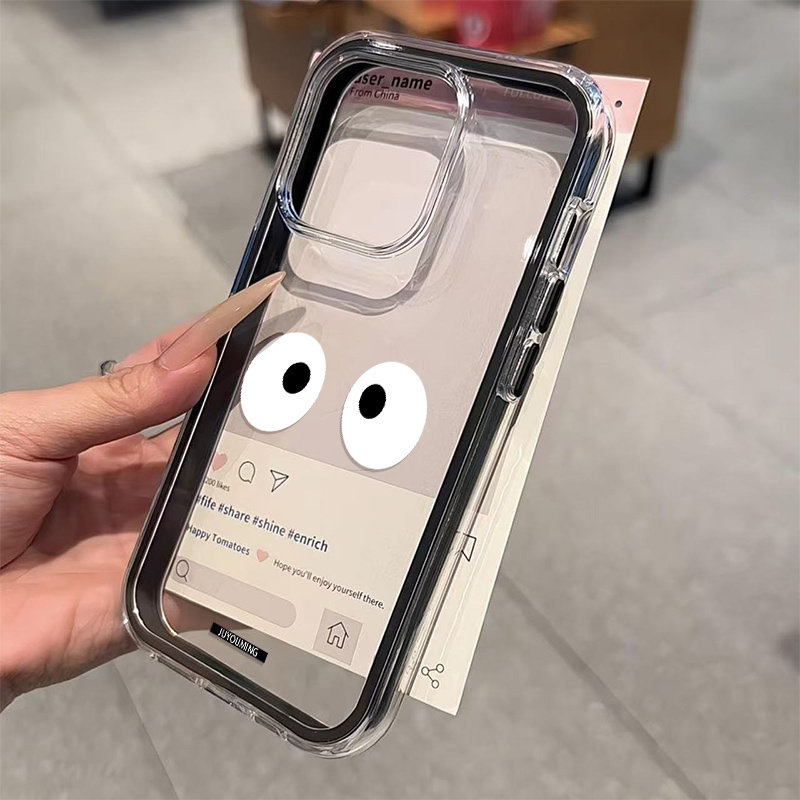 심플 아이 패턴 2in1 투명 폰 케이스 삼성 갤럭시  - Phone Case Clear 리뷰 및 가격