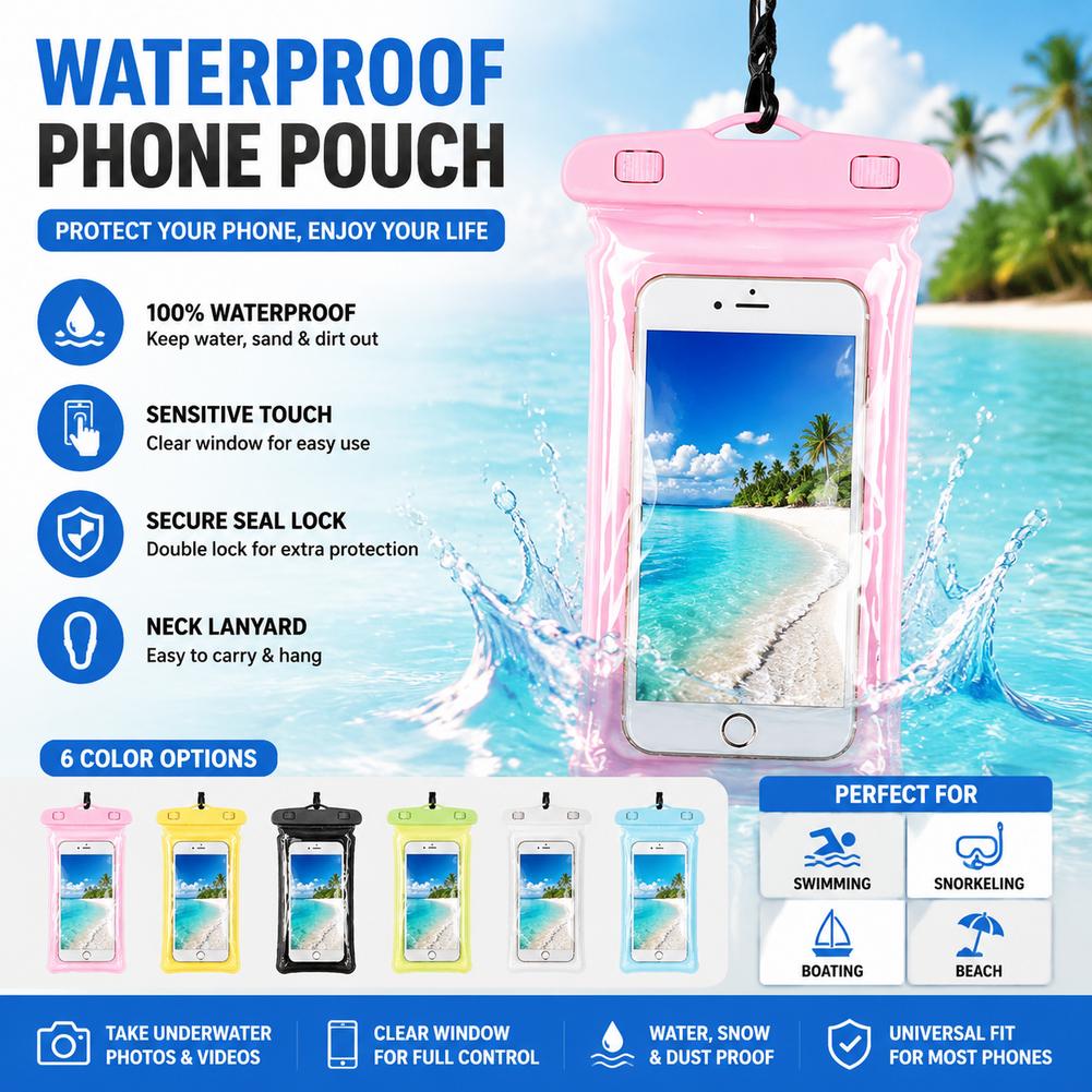 아이폰 스마트폰용 방수 휴대폰 케이스 드라이백 파우치, - Phone Accessories For Travel 리뷰 및 가격