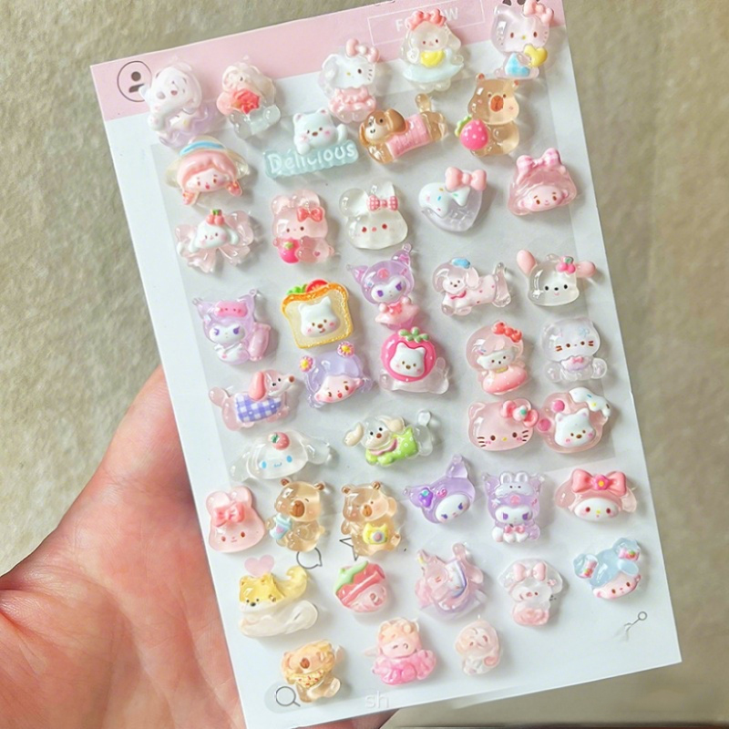 /10-100pcs 미니 부드러운 투명 혼합 수지 액세 - Phone Accessories Clipart 리뷰 및 가격