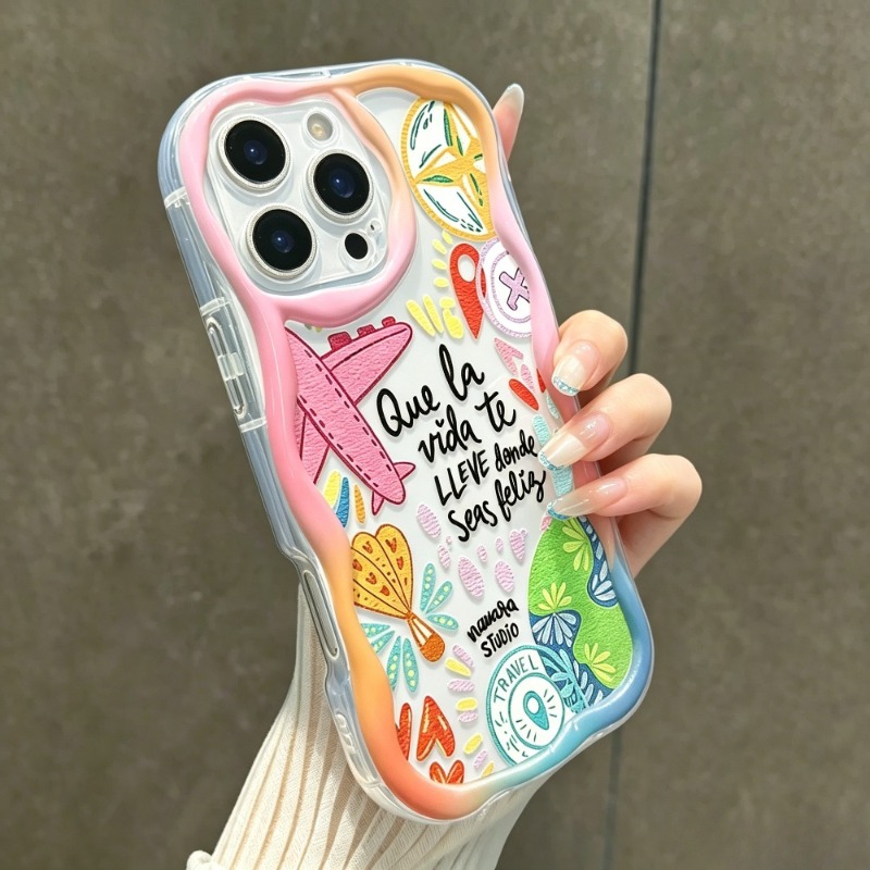 그라피티 여행 비행기 패턴 폰 케이스 아이폰 17 Pr - Phone Accessories For Travel 리뷰 및 가격