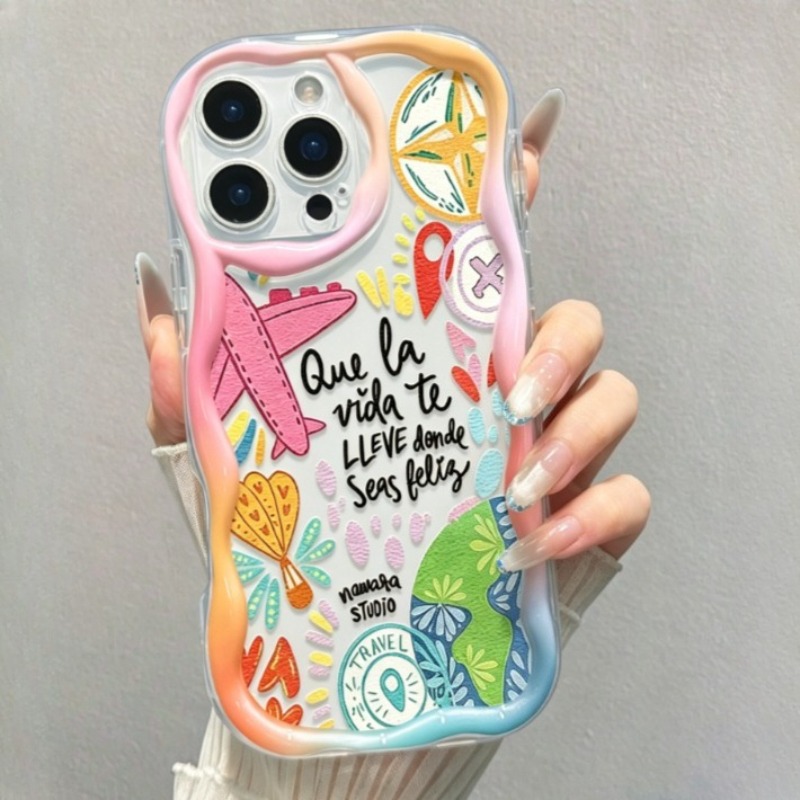 그라피티 여행 비행기 패턴 폰 케이스 아이폰 17 Pr - Phone Accessories For Travel 리뷰 및 가격