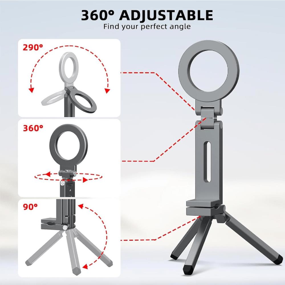 휴대폰 삼각대 자석식 휴대폰 거치대 접이식 360도 회 - Phone Accessories For Travel 리뷰 및 가격