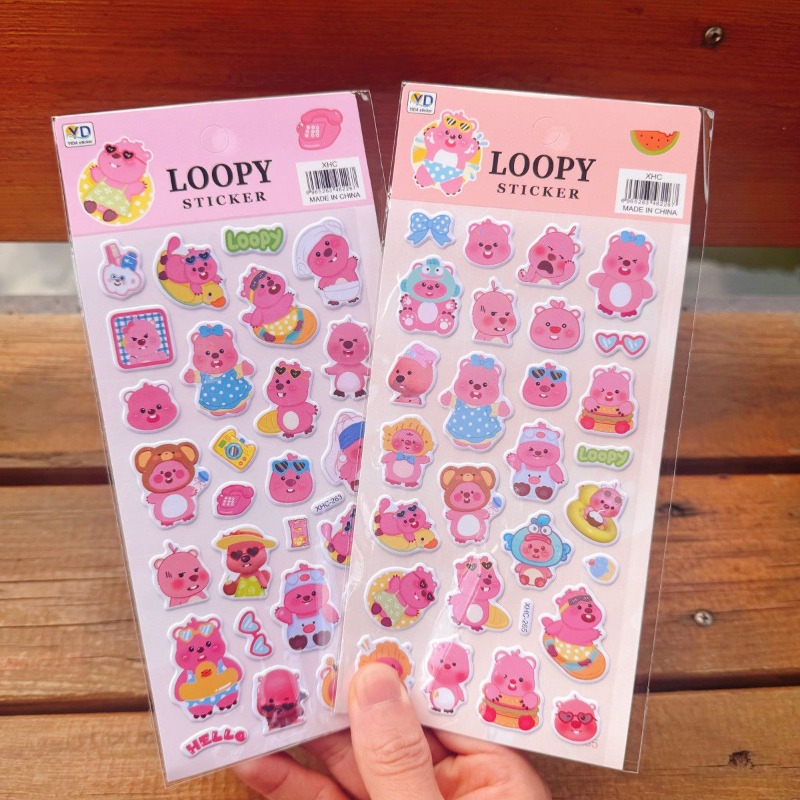 새로운 포로로 애니메이션 귀여운 루피 3D 폼 스티커, - Phone Accessories Pouch 리뷰 및 가격