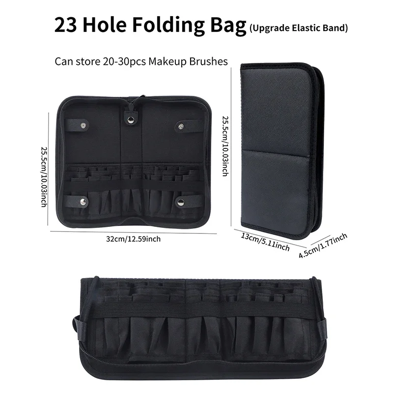 29/23 구멍 접이식 메이크업 브러쉬 가방 여성 메이 - Phone Accessories For Travel 리뷰 및 가격