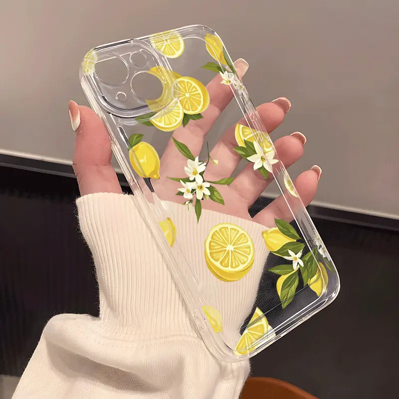여름 과일 레몬 꽃 투명 폰 케이스 삼성 갤럭시 S25 - Phone Case Clear 리뷰 및 가격